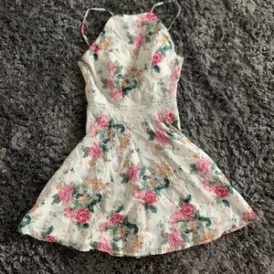 flower patterned fancy dress